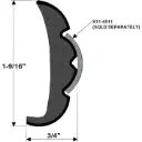 TACO V21-9959 Rigid Vinyl Flex-Core Rub Rail