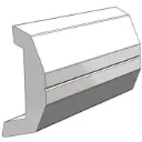 TACO V21-3670 Rigid Vinyl Rub Rail