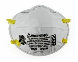 3M Particulate Respirator Face mask N95 3M 8210, part number: 3M.8210