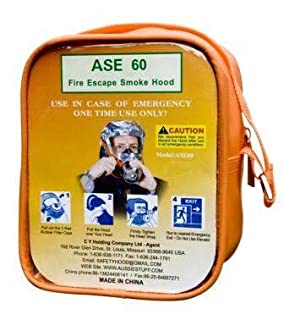 ASE60 60 minutes smoke hood, in soft or hard case, CE approved
