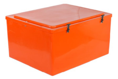 Billy Pugh  Fiberglass Life Perserver Boxes - Orange 53" X 44" X 28", part no: LPB-40, part no: LPB-40