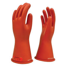 Salibusry E0011R Red Electrical Insulated Gloves, Natural Rubber, 00 Class, complies with ASTM D 120, IEC EN60903