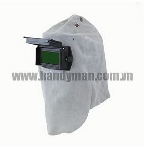 Sellstrom Leather Welding Hood and Ratchet Headgear w/ 2" x 4 1/4" Sel-Snap™ Lift Front part no: 21301