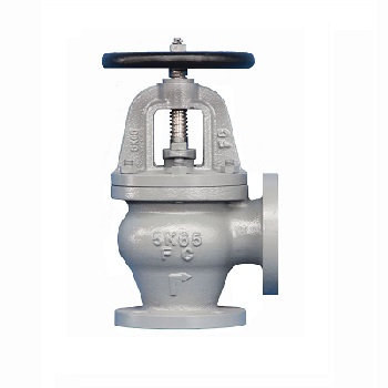 ANGLE VALVE CAST-IRON FLANGED, F7306 5KG - 100MM