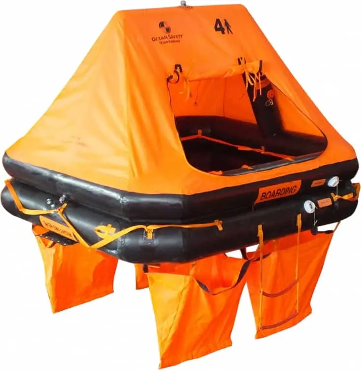 Vali bè cứu sinh 6 người Ocean Safety Standard liferaft 6V