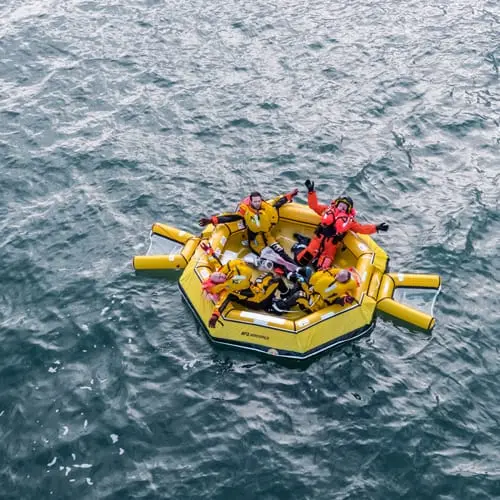 Bè cứu sinh tự thổi cho trực thăng Survitec Heliraft F7R