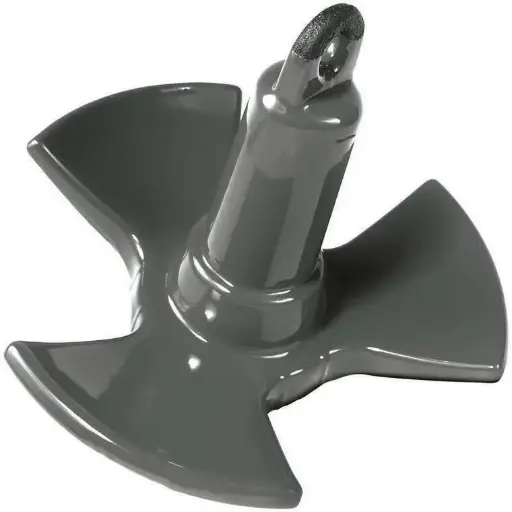 [#1986575] Greenfield Products PVC Coated Tri-Fluke River Anchor