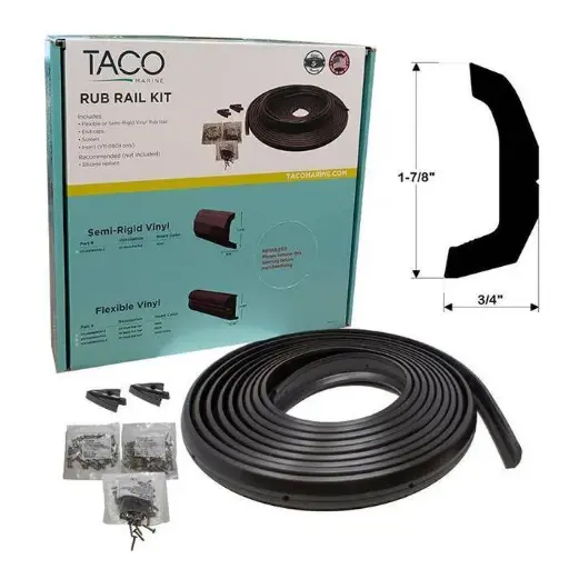 [#885188] TACO Semi-Rigid Rub Rail Kit - 30' - V11-4135BKA30-3