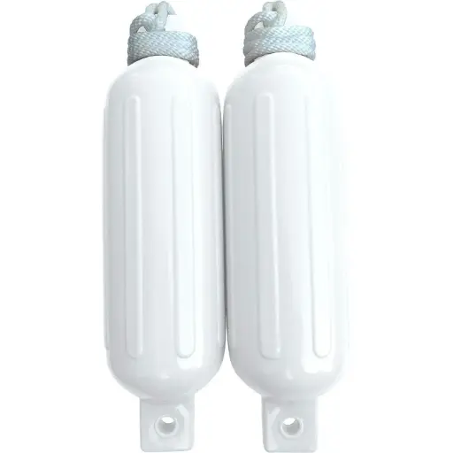 [#1076312] Dock Edge Twin Eye Ribbed Fenders with Line and Covers (2-Pack)