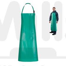 [PGP4202-1] Chemical Resistant Apron Blue PVC with Tie Tape