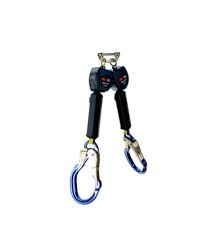 [3M.3100553] 3M™ DBI-SALA® Nano-Lok™ Personal Twin-Leg Self Retracting Lifeline, Web Aluminum Rebar Hook, 3100553, Blue, 6 ft., Class 1, ANSI,, part number: 3100553, ID: 70804106139, legacy, part number: 3101473, legacy ID: 70007455648