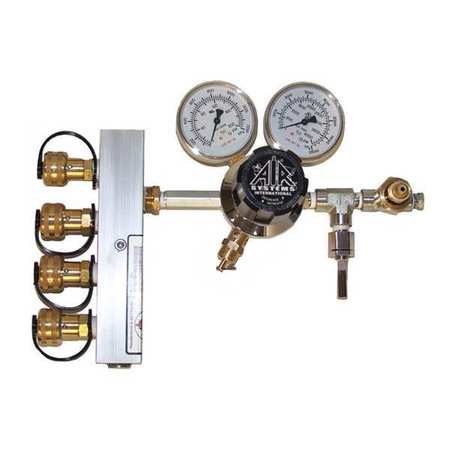 [HP-CW1-346] AIR SYSTEMS INTERNATIONAL 4-Outlet Breathing Air Manifold