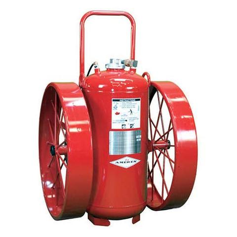 [491] Amerex model #491 300lb ABC type wheeled extinguisher w/ 36" wheels 
