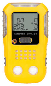 [BWC4-Y-E] BW Technologies BWC4-Y-E by Honeywell, BW Clip4 - O2, LEL, H2S, CO, Yellow (European)