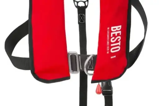 [20427200] Áo phao tự thổi Besto 300N màu đỏ 