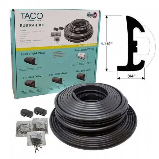 [#885194] TACO Semi-Rigid Rub Rail Kit - 50' - V11-9795BBK50D-2 