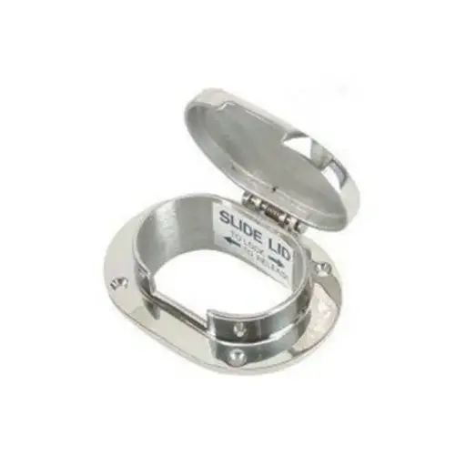 [#888388] Whitecap Rope or Chain Deck Pipe - 6008HC